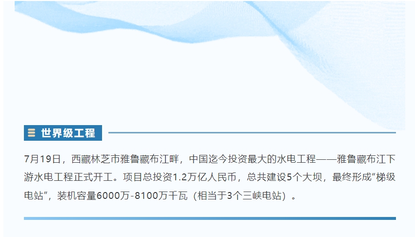 雅江万亿水电工程项目，bifa必发精密全力以赴！